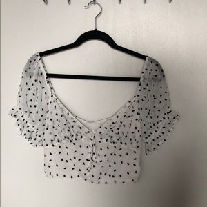 Polka Dot Crop Top